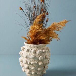Minka Anthropologie Hand-Painted Cement Vase